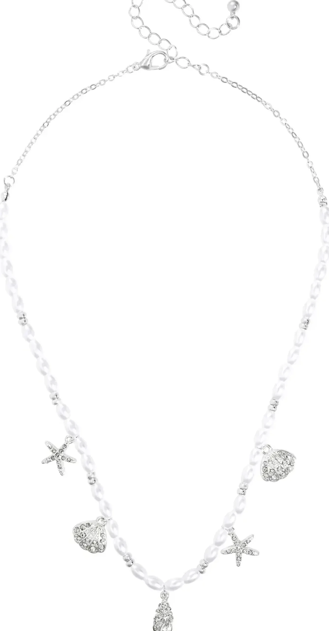 Bijou Brigitte Perlenschmuck|Perlenketten>Kette - Pearl Shells weiß, silber