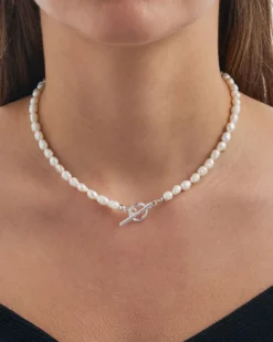 Bijou Brigitte Perlenschmuck|Perlenketten>Kette - Pearl Shine weiß, silber