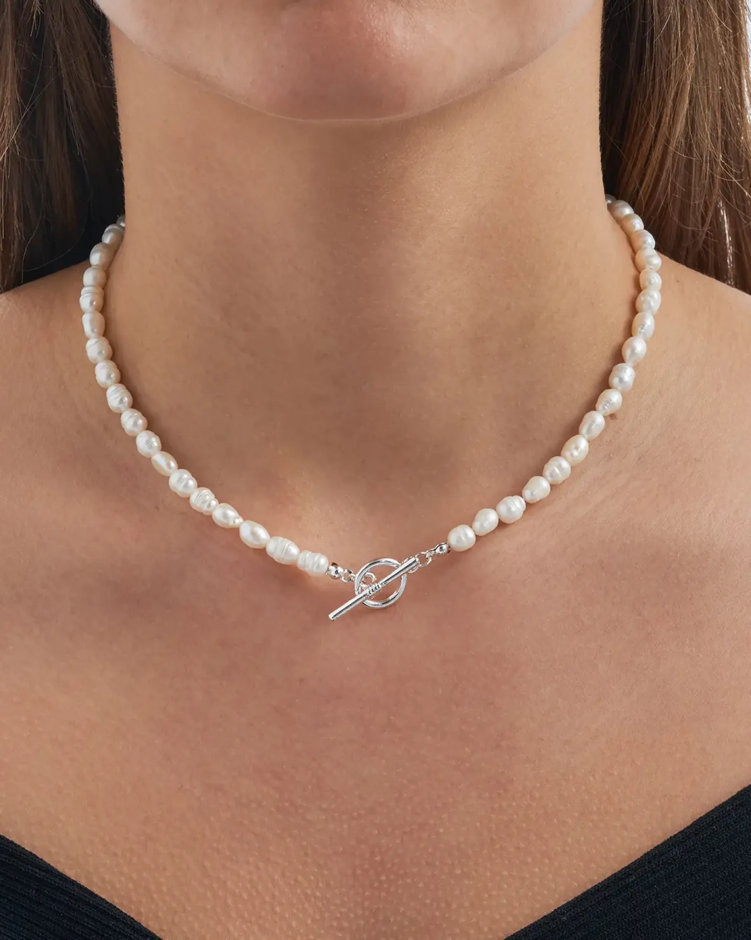 Bijou Brigitte Perlenschmuck|Perlenketten>Kette - Pearl Shine weiß, silber