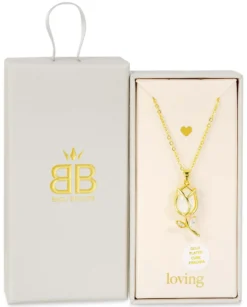 Bijou Brigitte Ketten Gold|Blumenschmuck>Kette - Pearl Tulip gold