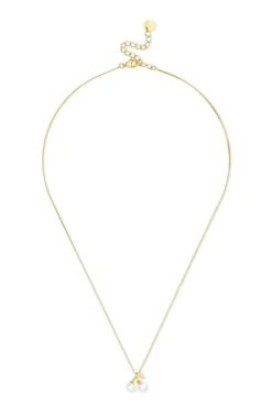 Bijou Brigitte Silver Crystals|Ketten Gold>Kette - Pearly Cherry gold