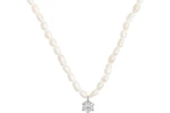 Bijou Brigitte Silver Crystals|Perlenschmuck>Kette - Pearly Night weiß