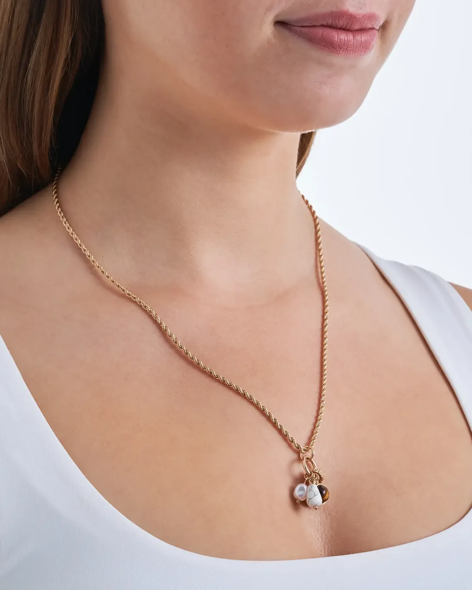 Bijou Brigitte Ketten Gold>Kette - Pendant Gleam gold