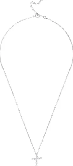 Bijou Brigitte Silver Crystals|Ketten 925Er Silber>Kette - Perfect Cross silber