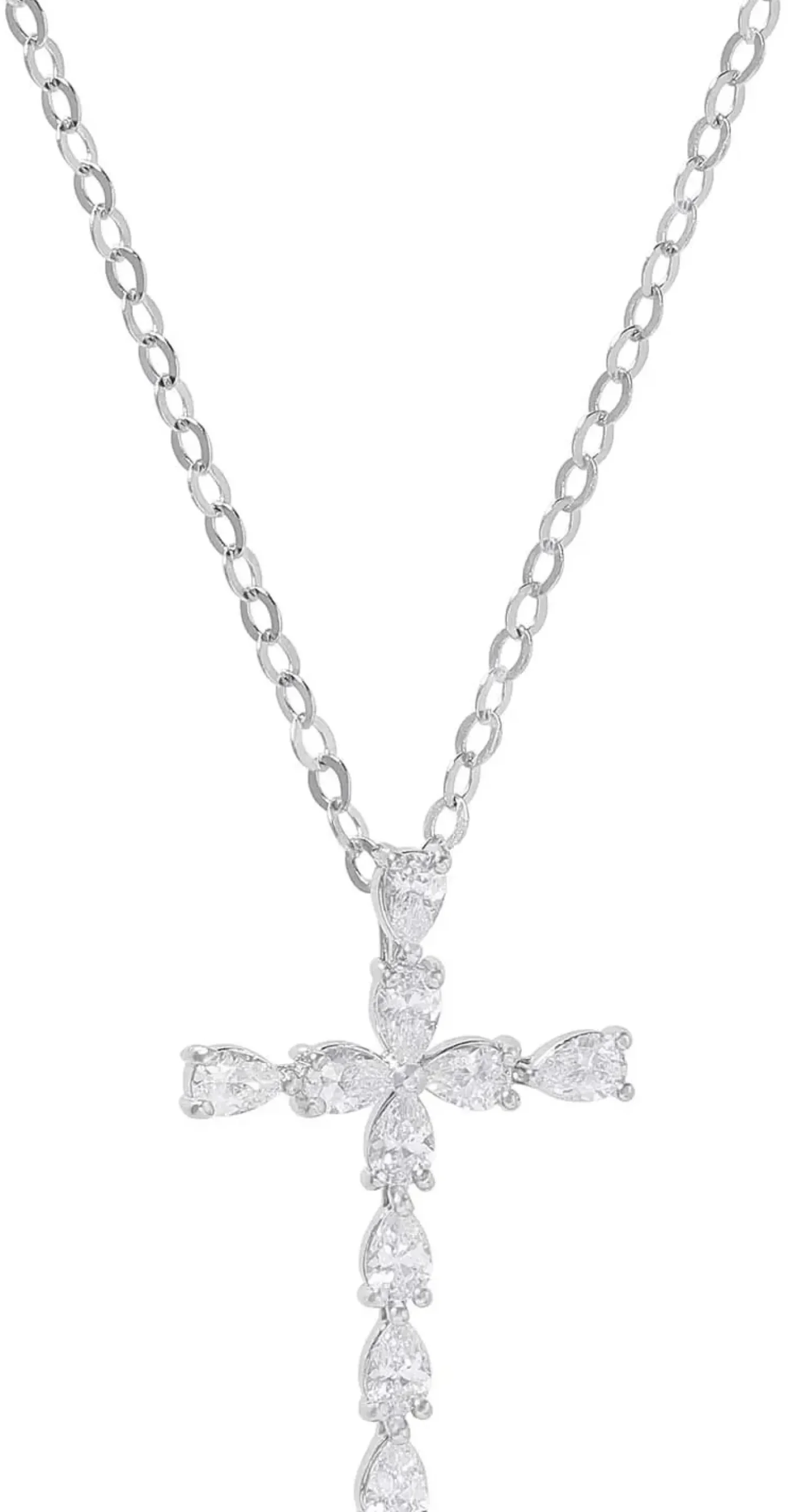 Bijou Brigitte Silver Crystals|Ketten 925Er Silber>Kette - Perfect Cross silber