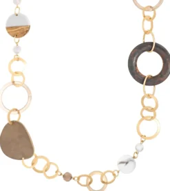 Bijou Brigitte Statement-Ketten|Ketten Gold>Kette - Perpetual Wood gold
