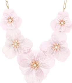 Bijou Brigitte Statement-Ketten|Ketten Gold>Kette - Pink Pastel gold, rosa