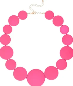 Bijou Brigitte Statement-Ketten>Kette - Tiles pink