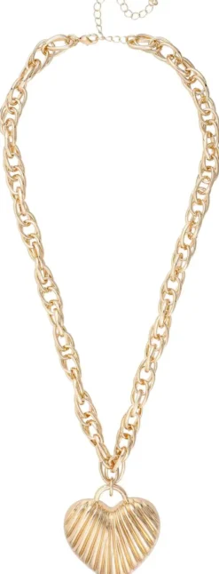 Bijou Brigitte Statement-Ketten|Ketten Gold>Kette - Powerful Heart gold