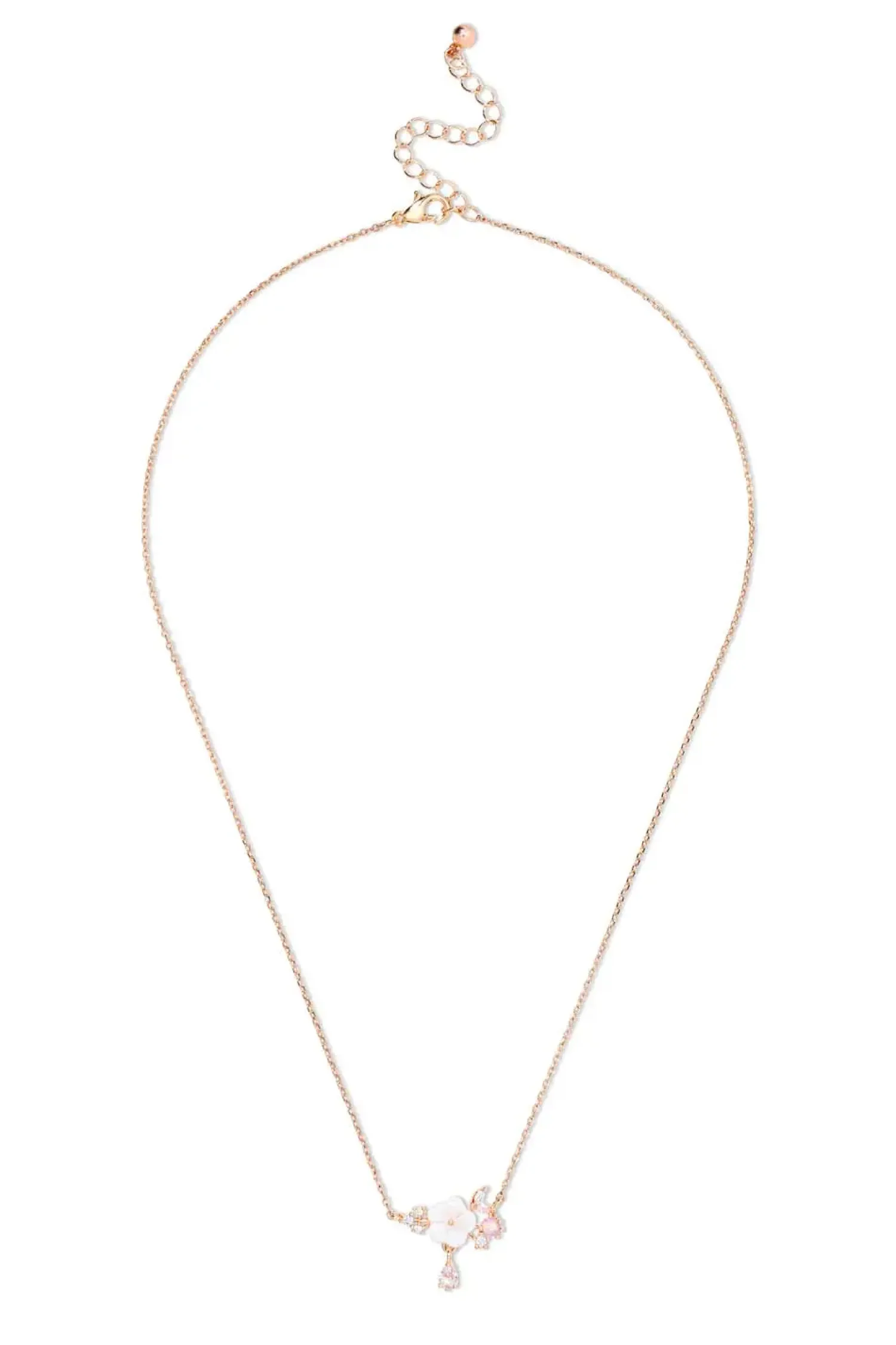 Bijou Brigitte Blumenschmuck>Kette - Pretty Summer roségold