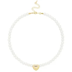 Bijou Brigitte Perlenschmuck|Perlenketten>Kette - Pure Heart weiß