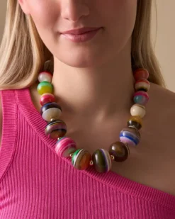 Bijou Brigitte Statement-Ketten|Bunter Schmuck>Kette - Rainbow Beads mehrfarbig