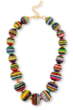 Bijou Brigitte Statement-Ketten|Bunter Schmuck>Kette - Rainbow Beads mehrfarbig