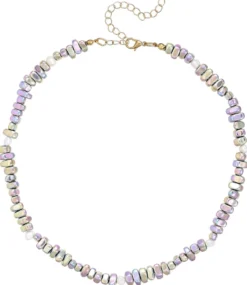 Bijou Brigitte Bunter Schmuck>Kette - Rainbow Hematite mehrfarbig, silber