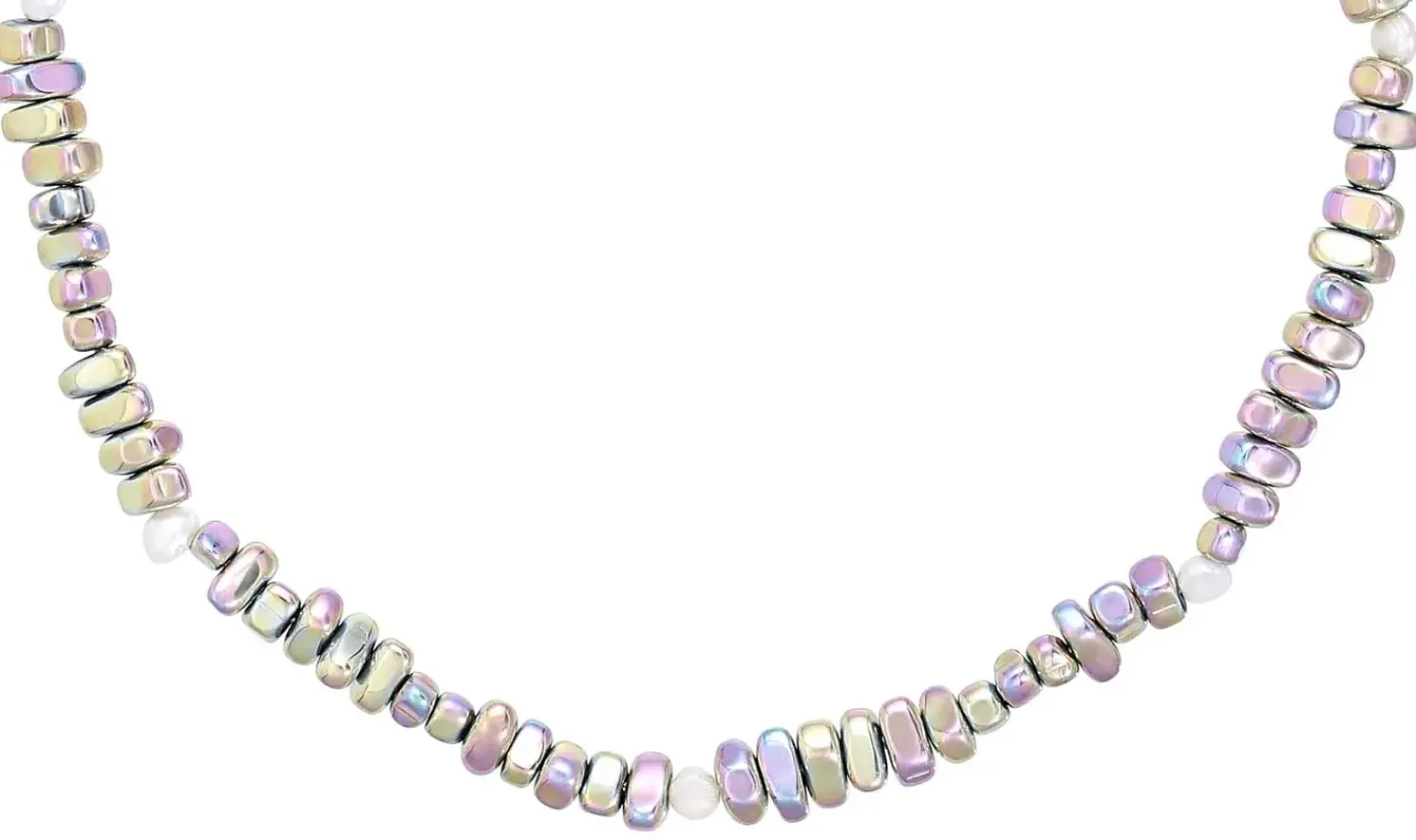 Bijou Brigitte Bunter Schmuck>Kette - Rainbow Hematite mehrfarbig, silber
