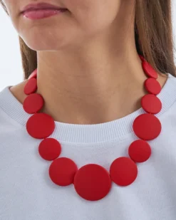 Bijou Brigitte Statement-Ketten>Kette - Red Circle rot