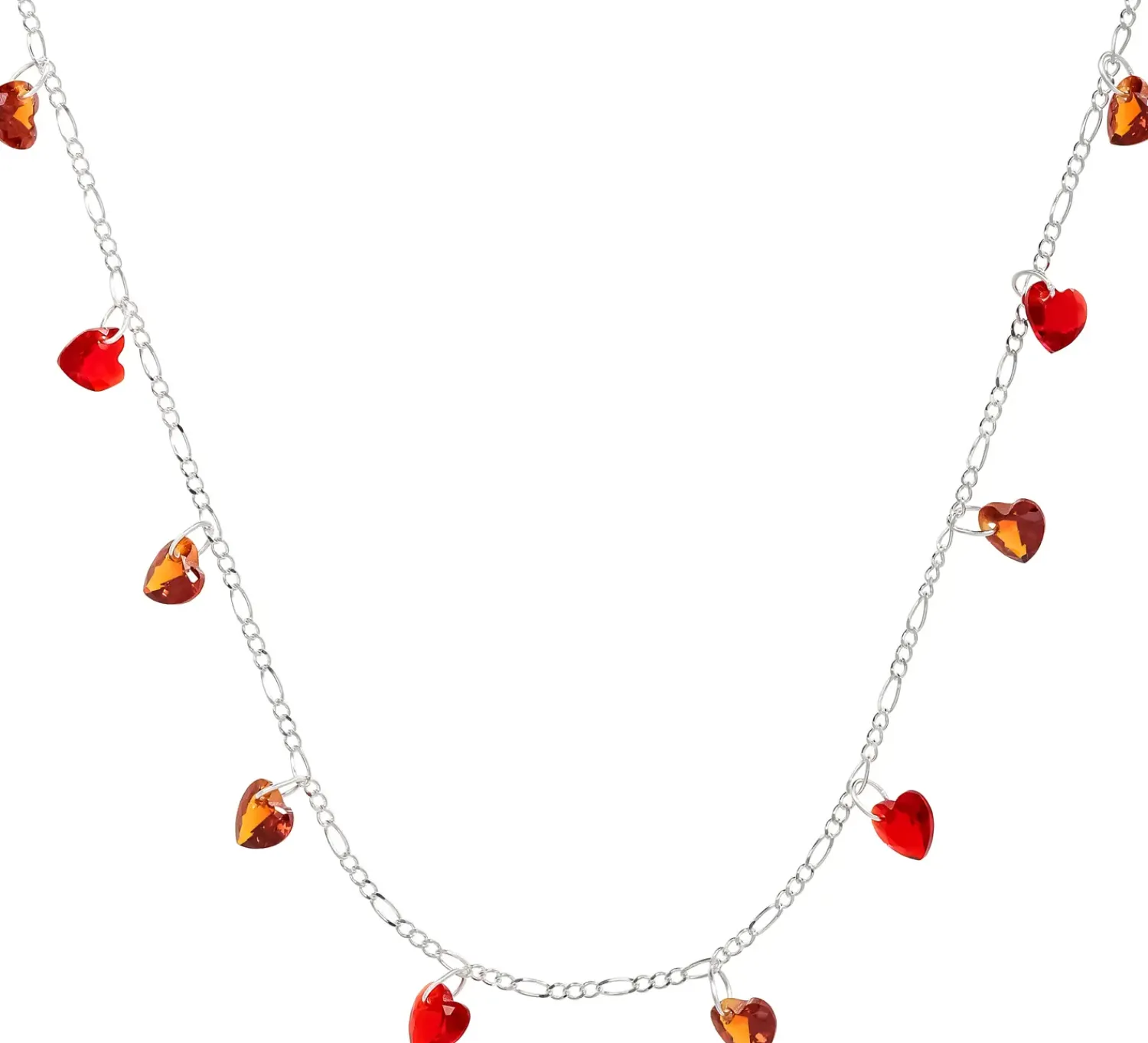 Bijou Brigitte Für Bestimmte Personen|Ketten 925Er Silber>Kette - Red Hearts rot, silber