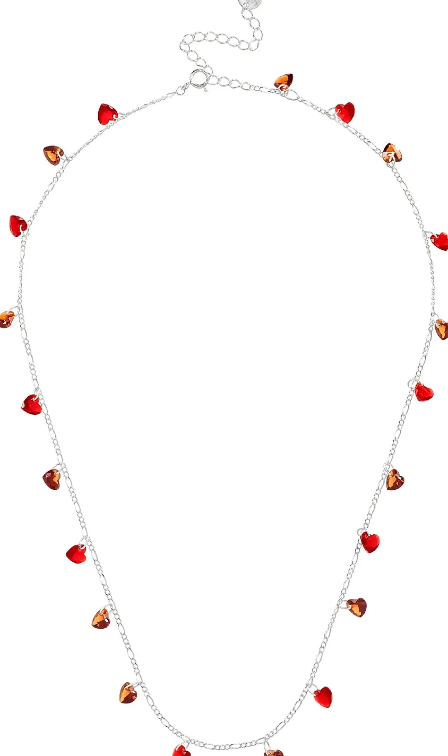 Bijou Brigitte Für Bestimmte Personen|Ketten 925Er Silber>Kette - Red Hearts rot, silber