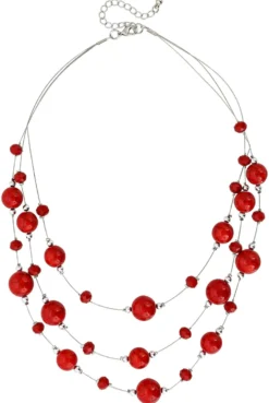 Bijou Brigitte Statement-Ketten>Kette - Red Howlith rot