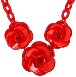 Bijou Brigitte Statement-Ketten>Kette - Red Roses rot