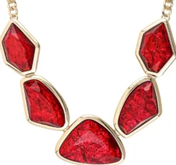 Bijou Brigitte Statement-Ketten>Kette - Red Shapes rot