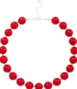 Bijou Brigitte Statement-Ketten>Kette - Red Sphere rot