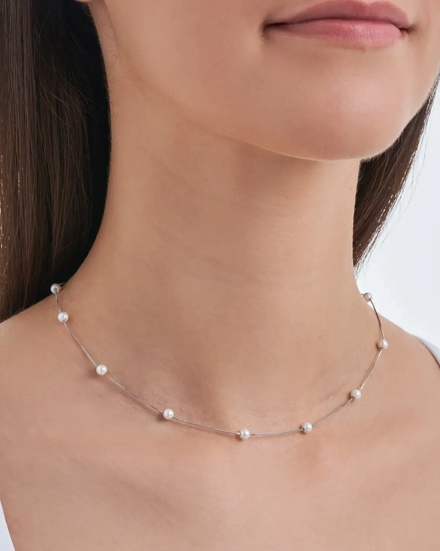 Bijou Brigitte Ketten 925Er Silber|Ketten 925Er Silber>Kette - Rhodium Pearls silber