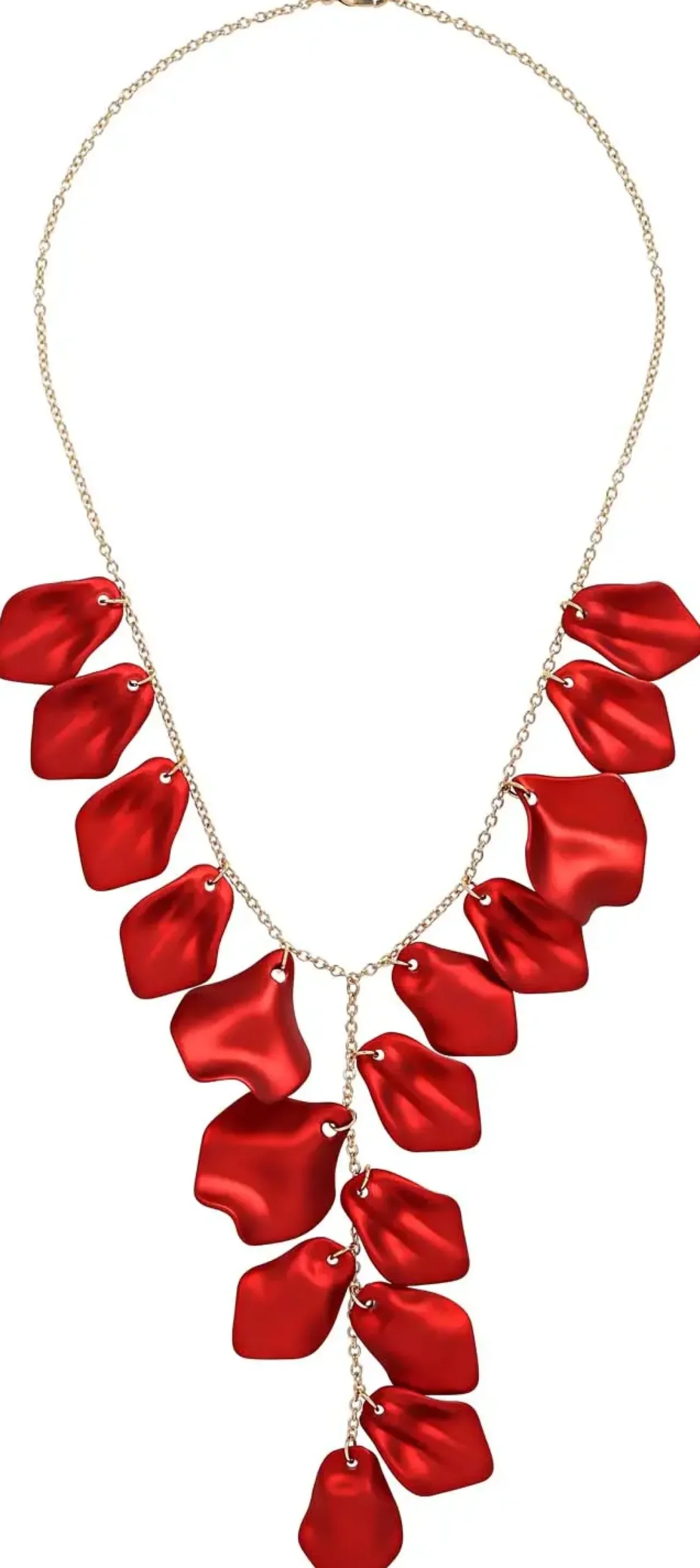 Bijou Brigitte Statement-Ketten|Blumenschmuck>Kette - Romantic Leaves rot