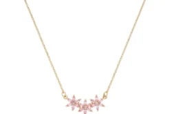 Bijou Brigitte Ketten Gold>Kette - Rose Flower rosa, gold