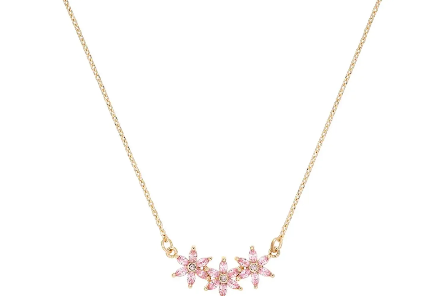 Bijou Brigitte Ketten Gold>Kette - Rose Flower rosa, gold