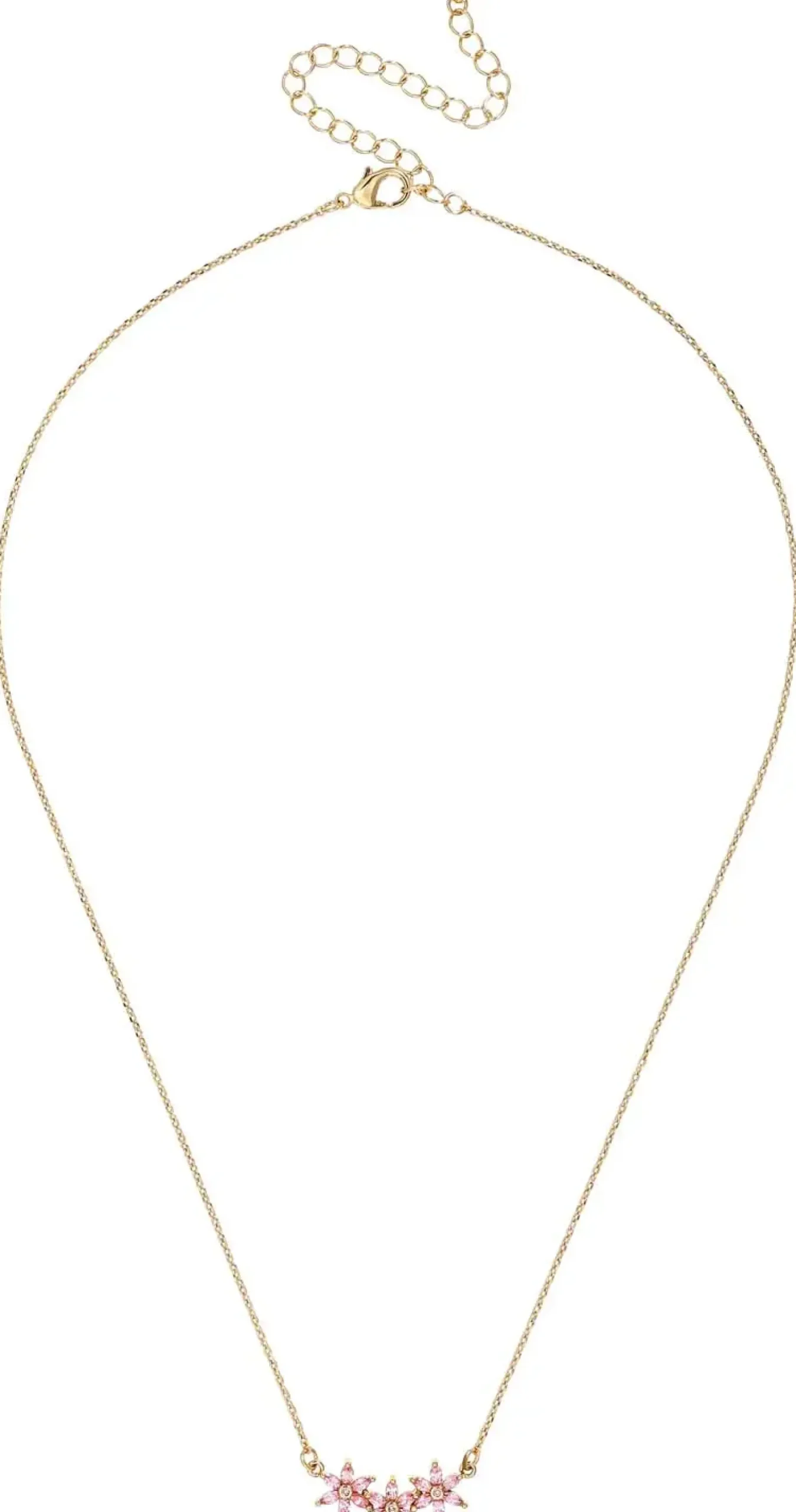 Bijou Brigitte Ketten Gold>Kette - Rose Flower rosa, gold
