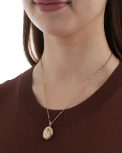 Bijou Brigitte Ketten Gold>Kette - Rose Pedant gold
