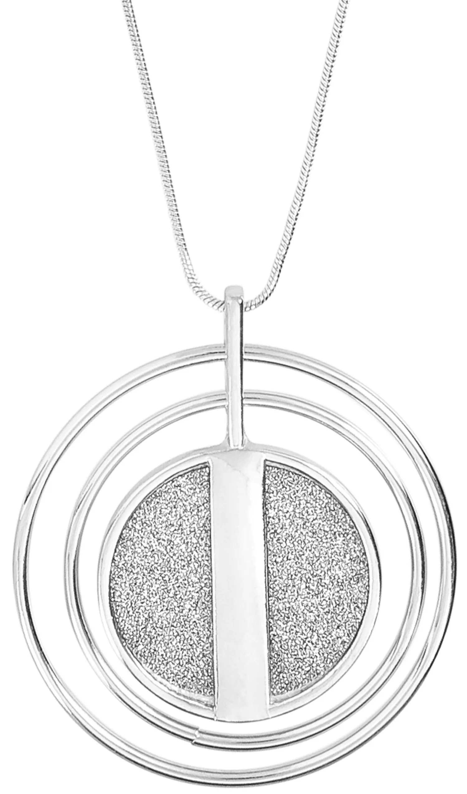 Bijou Brigitte Statement-Ketten>Kette - Round Glitter silber