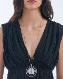 Bijou Brigitte Statement-Ketten>Kette - Round Glitter silber