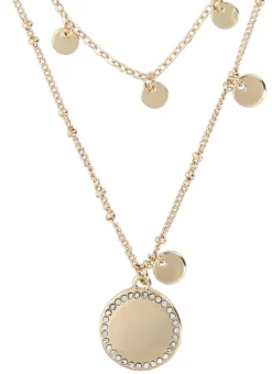 Bijou Brigitte Layering-Ketten|Ketten Gold>Kette - Round Plates gold