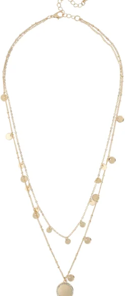 Bijou Brigitte Layering-Ketten|Ketten Gold>Kette - Round Plates gold