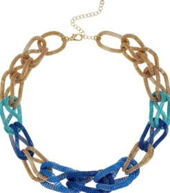 Bijou Brigitte Statement-Ketten>Kette - Royal Mesh blau