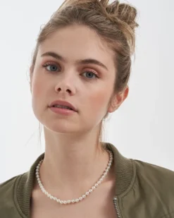 Bijou Brigitte Perlenschmuck|Basics>Kette - Serene Pearls weiß