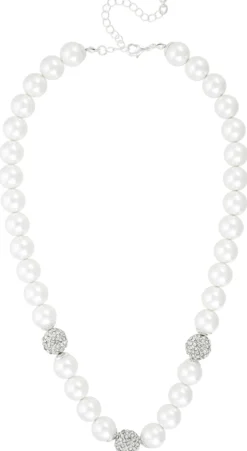 Bijou Brigitte Statement-Ketten>Kette - Shining Pearl weiß, silber