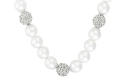 Bijou Brigitte Statement-Ketten>Kette - Shining Pearl weiß, silber