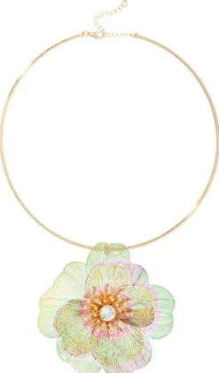 Bijou Brigitte Choker|Statement-Ketten>Kette - Shiny Blossom roségold