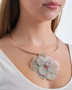 Bijou Brigitte Choker|Statement-Ketten>Kette - Shiny Blossom roségold