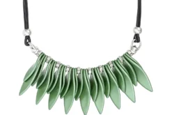 Bijou Brigitte Statement-Ketten>Kette - Shiny Leaves grün