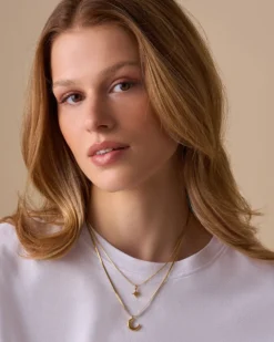 Bijou Brigitte Edelstahlschmuck In Gold|Layering-Ketten>Kette - Shiny Moon gold