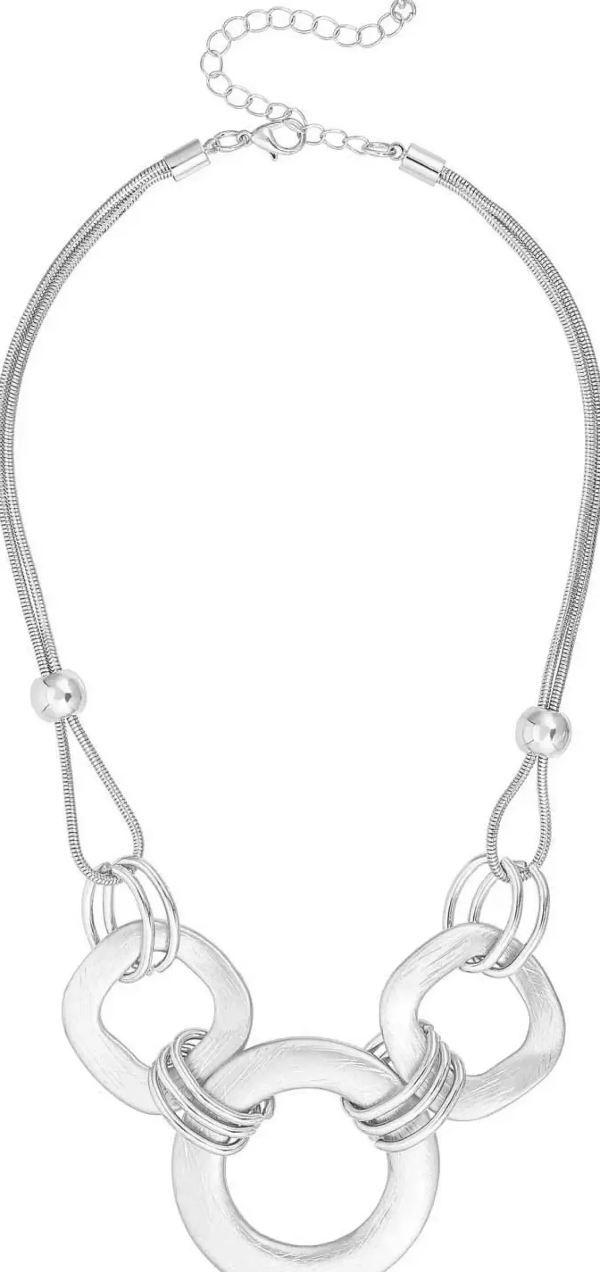 Bijou Brigitte Statement-Ketten>Kette - Shiny Rings silber