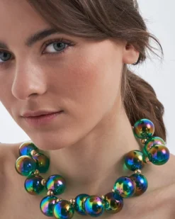 Bijou Brigitte Statement-Ketten>Kette - Shiny Seafoam grün