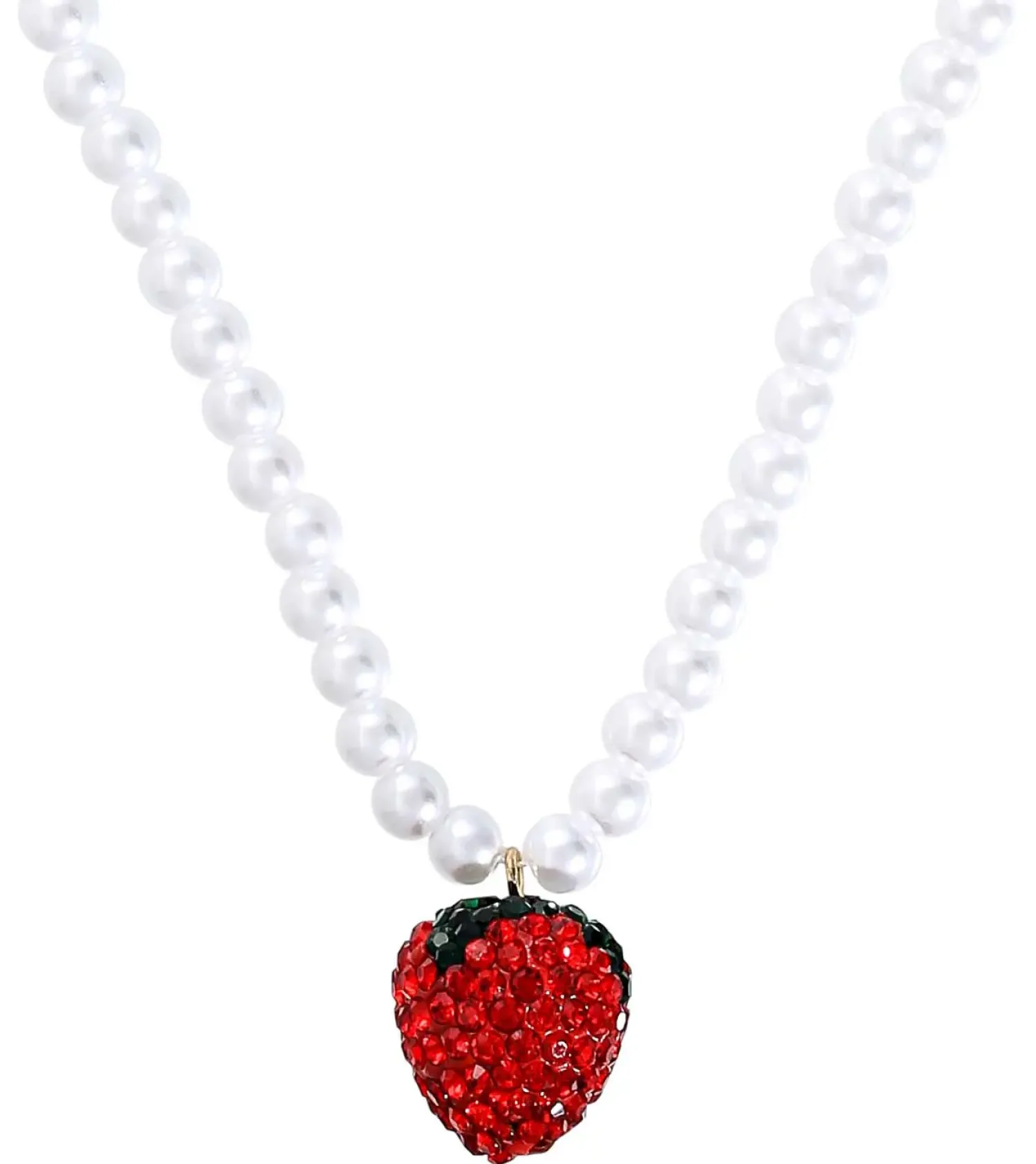 Bijou Brigitte Perlenschmuck|Perlenketten>Kette - Shiny Strawberry weiß