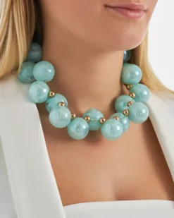 Bijou Brigitte Statement-Ketten>Kette - Shiny Turquoise türkis