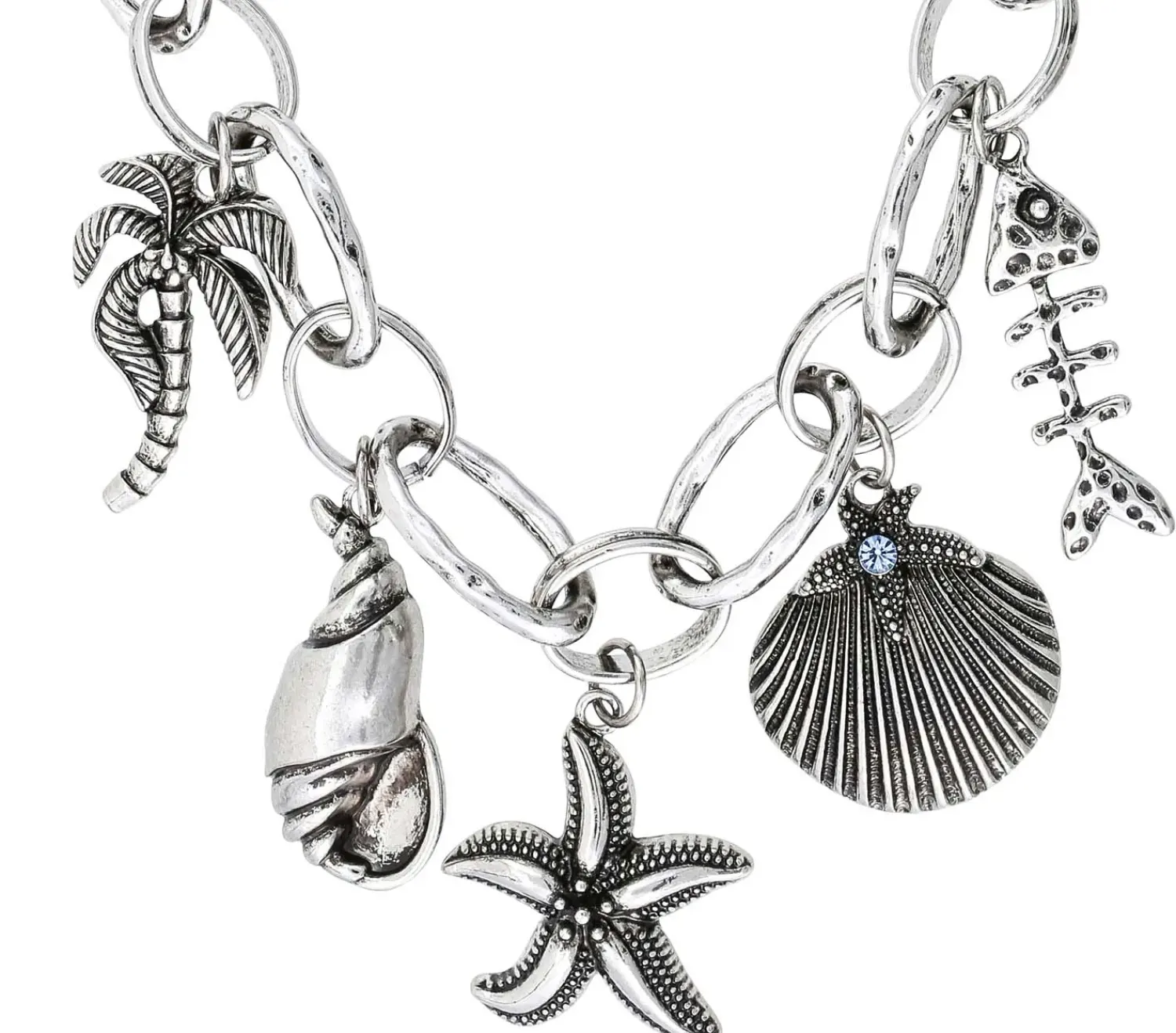 Bijou Brigitte Maritimer Schmuck|Muschelschmuck>Kette - SIlver Coastline silber