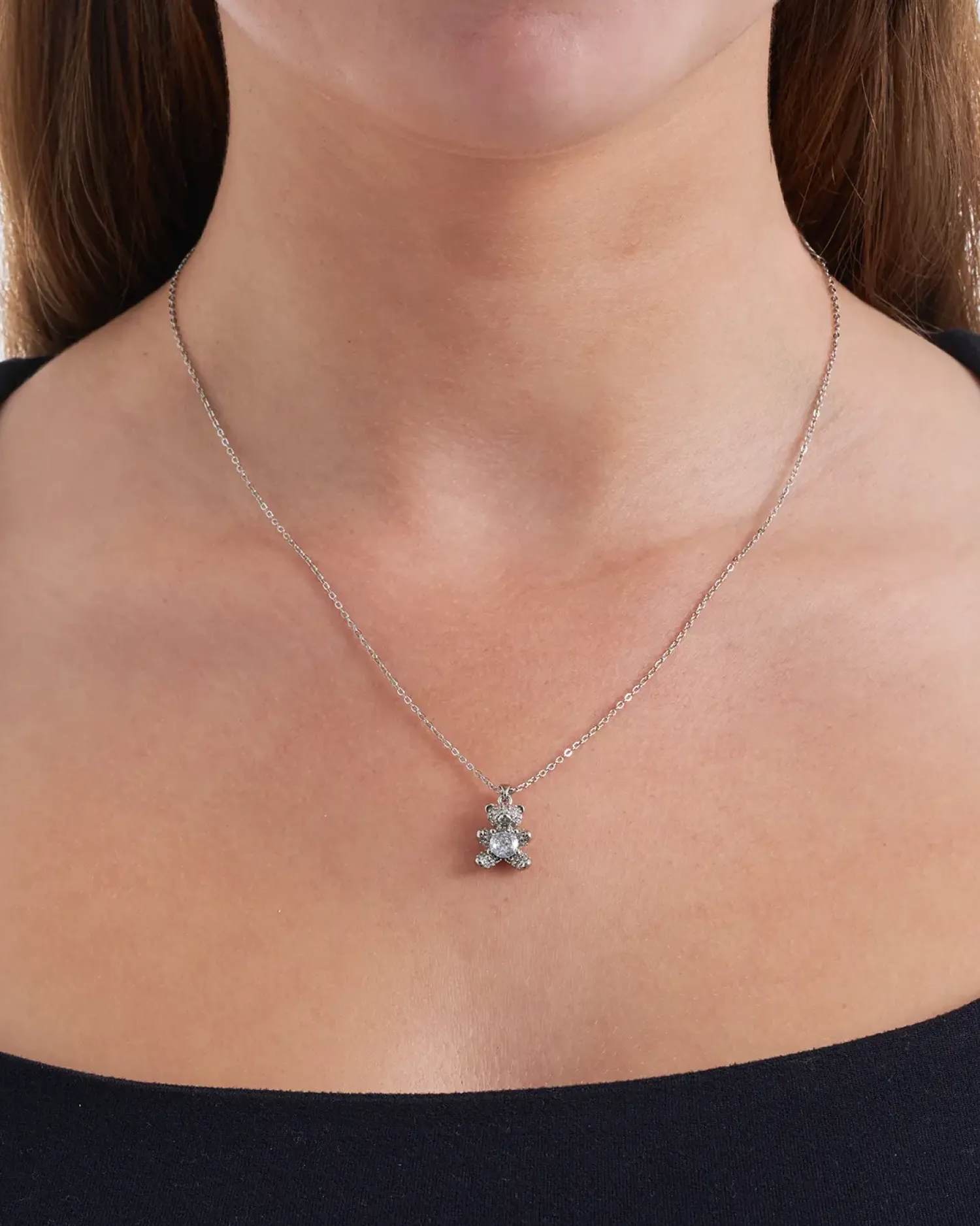 Bijou Brigitte Kinderschmuck>Kette - Silver Teddy silber
